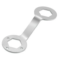 Magideal - Llave Inglesa Herramienta De Desmontaje Hierro 36/38Mm Herramienta De Reparación De Máquinas De Lavado Llave Hexagonal Portátil De Doble Extremo Llave