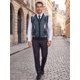 thumbnail image 2 of INSPIRE CHIC Chaleco de Punto con Botones y Cuello en V sin Mangas para Hombre, Estilo Casual, con Diseño de Rombos, Talla S, Gris Oscuro, 2 of 6