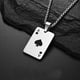 thumbnail image 5 of Stylish Hip-hop Spades Poker Playing Card Chain Necklace - Perfect for Showing Your Love of the Game, 5 of 5