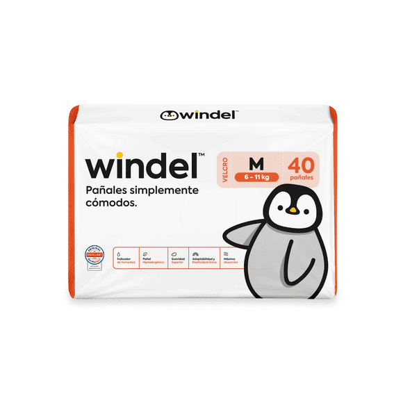 Windel M 40 unidades