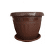 thumbnail image 1 of Macetero Redondo con Plato 30cm Café, 1 of 2