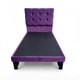 thumbnail image 1 of Cama Plaza y Media Con Respaldo y base de 105 X 190cm Tapizada en Felpa Morado, 1 of 5