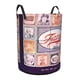 thumbnail image 2 of Fargo Cesta de lavandería de gran capacidad redonda con asa, bolsa para ropa sucia plegable, almacenamiento para dormitorio, baño y lavadero 44x35 cm, 2 of 6