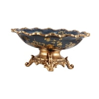 Magideal - Bandeja De Frutas Para Servir, Decoración Del Hogar, Cuenco De Pedestal Espacioso Vintage De Resina, Plato De Dulces Para Oficina, Baño, Mesa Y Cocina Estilo B