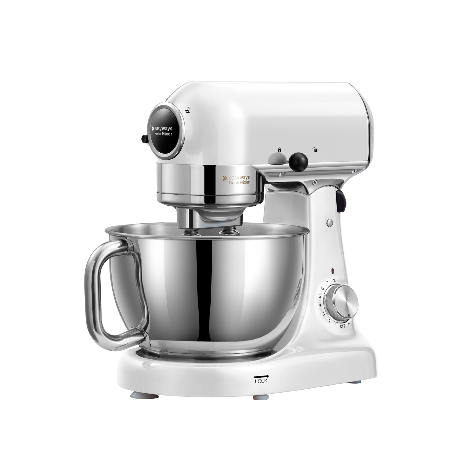 Batidora de Pedestal Hook Mixer Blanco | Lider