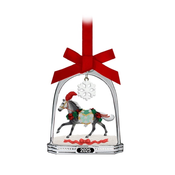 Adorno de estribo Breyer Christmas in Bloom 2025 Holiday Horse