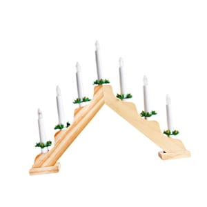 Bothyi - Candelabro Eléctrico Candelabro Para Accesorios De Fiesta Interior Y Exterior Jardín Color Madera