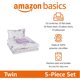 thumbnail image 2 of Amazon Basics Juego de ropa de cama infantil de microfibra suave y fácil de lavar, 5 piezas, Twin, diseño de unicornio, 2 of 3