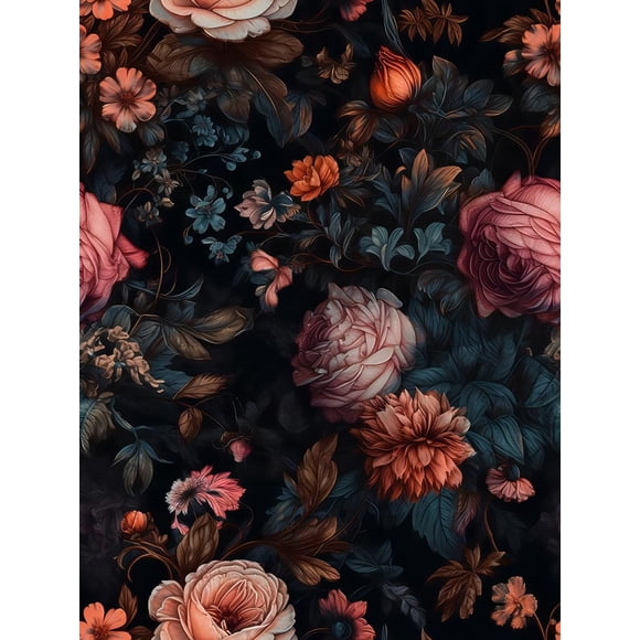 Papel Tapiz REDAMANCY Vintage Floral Autoadhesivo 45x300 cm