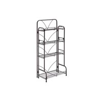 Universal. - Organizador De Almacenamiento Multiuso Cocina - Baño 4 Niveles Negro