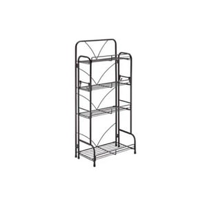Universal. - Organizador De Almacenamiento Multiuso Cocina - Baño 4 Niveles Negro