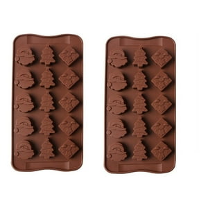 Genérico - 2 Moldes De Chocolate Molde De Silicona Molde De Navidad