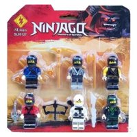 Total Click - Juguete Set 6 Figuras Ninja Go Con Accesorios