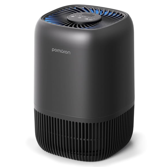 Purificador de aire POMORON para dormitorio y hogar con filtro HEPA verdadero H13