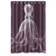 thumbnail image 1 of Cortina de ducha con diseño de pulpo vintage, divertida y con ganchos, tamaño 48 x 72 pulgadas, 1 of 3