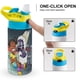 thumbnail image 4 of Amada la Aventura Botella de Agua con Tapa Pop Top de Un Toque, Acero Inoxidable, a Prueba de Fugas, para Deportes, Botella Infantil azul 12 oz, 4 of 6
