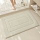 thumbnail image 1 of suxuMhao Tapete de Baño Beige Grueso Suave Antideslizante Absorbente, 23.6 X 47.2 Inch 1 Pack, Tapetes de Baño Modernas Minimalistas de Poliéster, Tapete de Piso Lavable para Baño Interior, 1 of 4