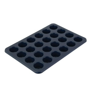 Molde Para Magdalenas Kitchenaid De 24 Tazas, Antiadherente, Acero Aluminizado, Tinta Azul