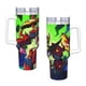 thumbnail image 4 of Gurren Lagann Vaso aislado de acero inoxidable con asa, diseño temático, regalo para familia, amigos y fans; incluye pajita y encaja en el portavasos estándar, 40 oz, 4 of 6