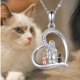 thumbnail image 2 of Collar y dige fantasia corazon gatitos, 2 of 3
