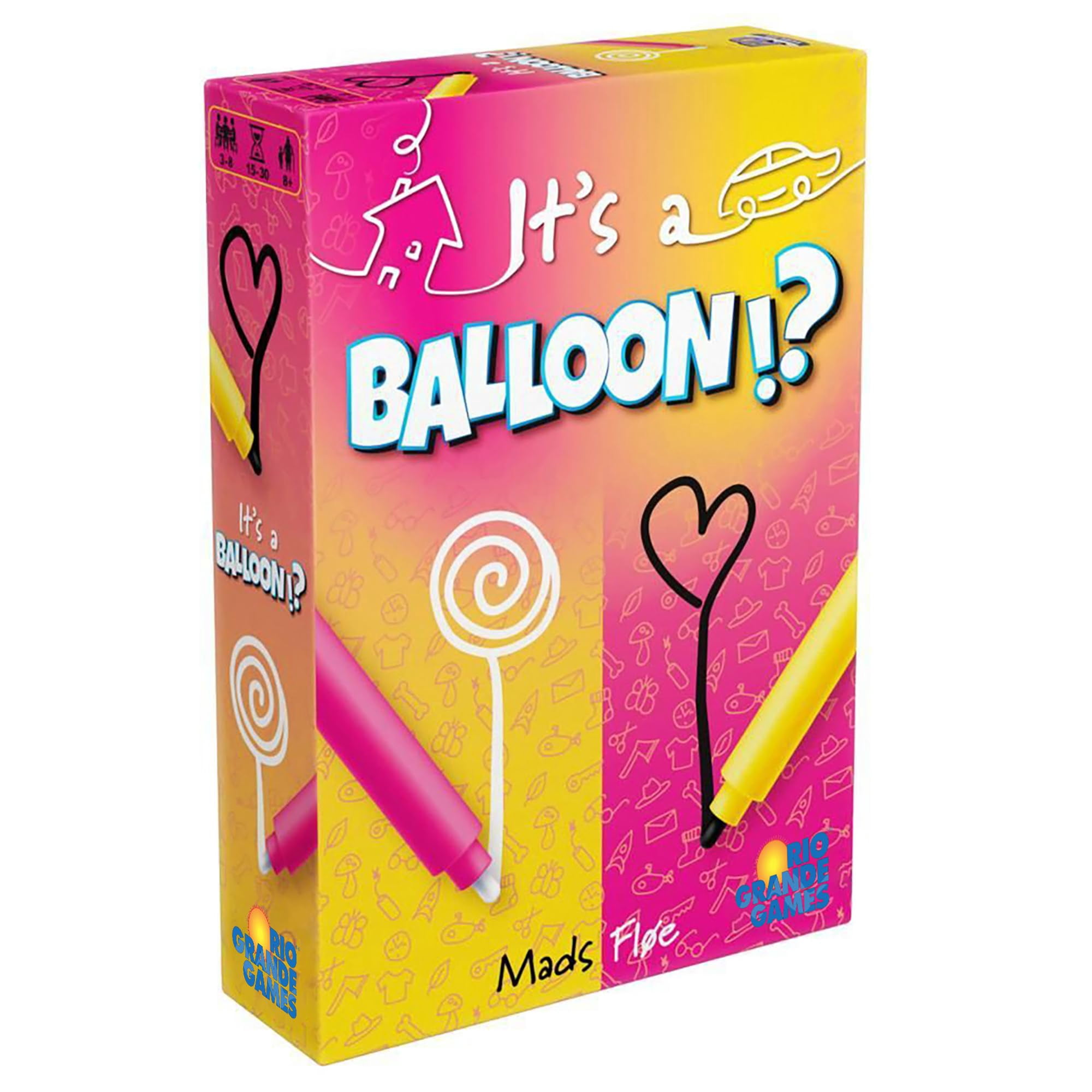 Rio Grande Games - Juego De Dibujo Rio Grande It's A Balloon Party De 3 A 8 Jugadores