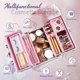 thumbnail image 2 of Estuche de maquillaje FRENESSA de 4 niveles con forro rosa con cierre, 2 of 7