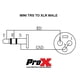 thumbnail image 5 of Cable ProX Cables XC-MXM25 Micrófono balanceado XLR macho a 3,5 mm 7,6 m, 5 of 5