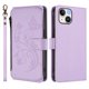 thumbnail image 2 of Funda Cartera Mariposa para [iPhone 14] con Soporte y Cremallera Morado claro, 2 of 6
