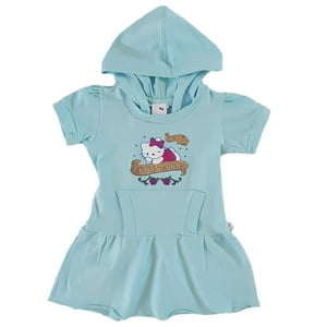 Vestido Niña Hello Kitty Turquesa 3