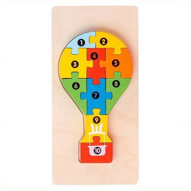 Wooden Early Education Cognition Children's Educational Toys Building Blocks Wooden Animal Traffic Shape Matching 3d Three-dimensional Puzzle