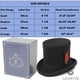 thumbnail image 4 of Sombrero de Copa Negro de Lana GEMVIE "Mad Hatter" 17 cm, 4 of 7