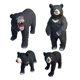 thumbnail image 1 of 4x Estatuilla De Oso Negro Artesanía Estatuas De Mesa Decoración Rústica Regalo Coleccionable, 1 of 5