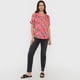 thumbnail image 4 of Blusa Mujer Manga Corta Coral Cuello V Corona, 4 of 5