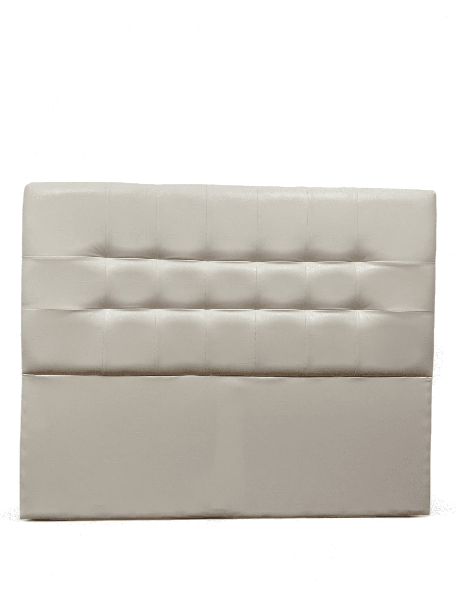 Mbc - Respaldo De Cama 2 Plazas Valencia Pu Blanco