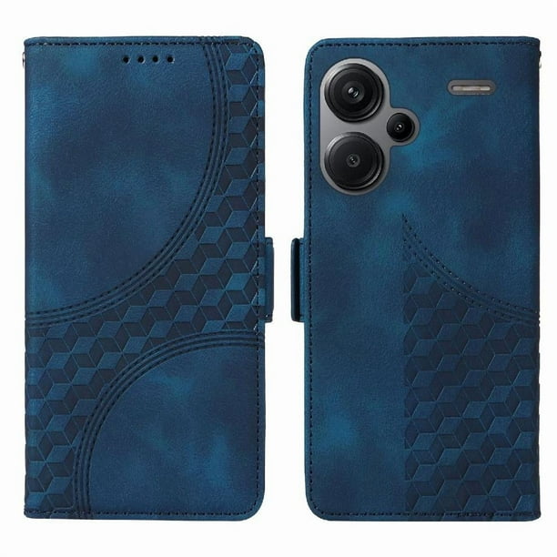 Carcasa FOXDOCK Xiaomi Redmi Note 13 Pro Plus 5G de cuero PU, diseño acolchado clásico, protección contra caídas y rayones