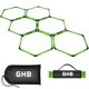 thumbnail image 1 of Aros de agilidad hexagonales GHB, set de 6, diámetro de 53 cm, 1 of 9
