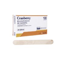 Bajalenguas De Madera Cranberry Caja 100 Uds