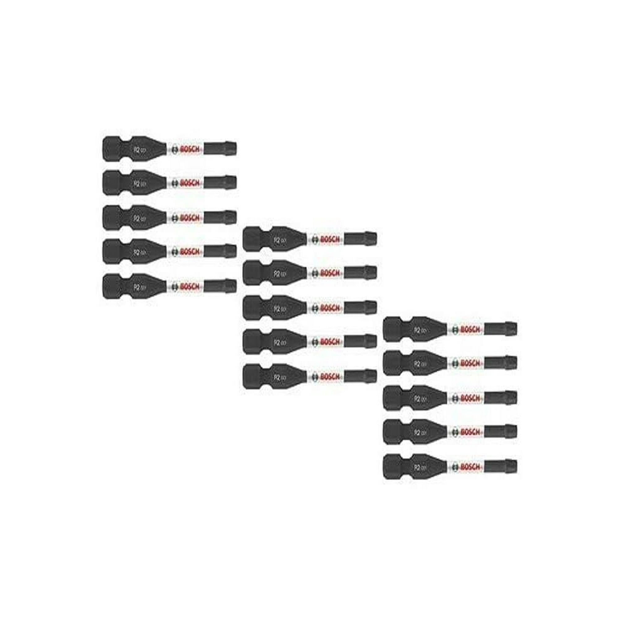 Brocas Eléctricas Para Atornillar Bosch Itdsq2215, Paquete De 15 Unidades, #2, Cuadradas