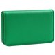 thumbnail image 1 of Portatarjetas AI-DEE de piel sintética color verde oscuro, 1 of 7