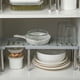 thumbnail image 3 of Estante de almacenamiento de cocina retráctil, armario de fregadero multifuncional, estante de almacenamiento organizador de botellas de condimentos, platos y cuencos en capas para el hogar, 3 of 5