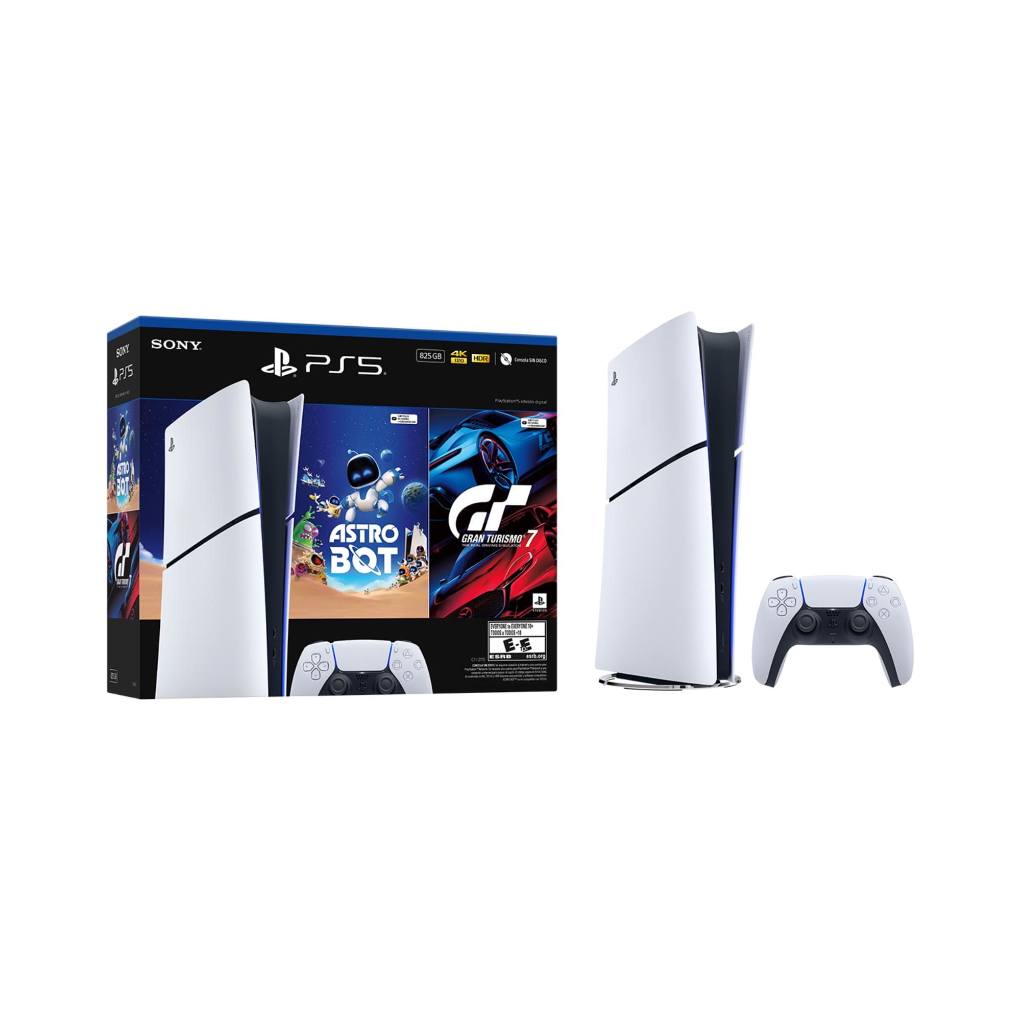 Consola Playstation 5 Slim Digital 1Tb Con Astro Bot Digital Y Gran Turismo 7 Digital Sony