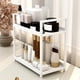 thumbnail image 5 of Estante de baño Fixwal de madera de dos niveles para encimera de baño, ideal para cosméticos, 5 of 5