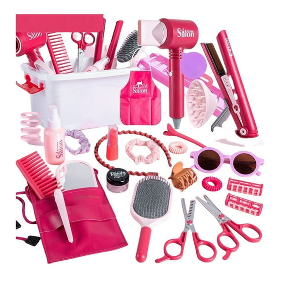 Set De Juguete Salón De Belleza Y Maquillaje 47 Piezas