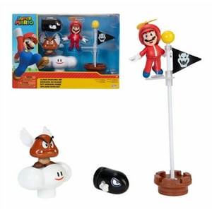 Playset Nintendo Mario Bros Colección Diorama Nubes
