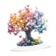 thumbnail image 2 of Mariposa Lucky Tree Ornament Desktop Decor 2d Regalo Acrílico Árbol de la vida Decoración para la sala de estar de la sala del dormitorio estantería, 2 of 5