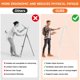 thumbnail image 4 of Caballete Metálico Blanco Yozoia de 4 Niveles Ajustable, 4 of 8
