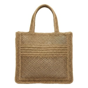 Genérico - Cartera Bolso Mano Patrón Calado Estilo Atemporal Jhn