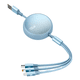 thumbnail image 1 of Cable retráctil 3en1 carga rápida tipoc micro lightning #2, 1 of 3