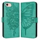 thumbnail image 5 of Funda cartera mariposa para iPhone 16e con soporte y ranuras para tarjetas Verde, 5 of 5