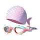 thumbnail image 1 of Gafas De Natación De Sirena Con Gorro Ajustables Para Ni?os Y Ni?as Color Rosa, 1 of 5